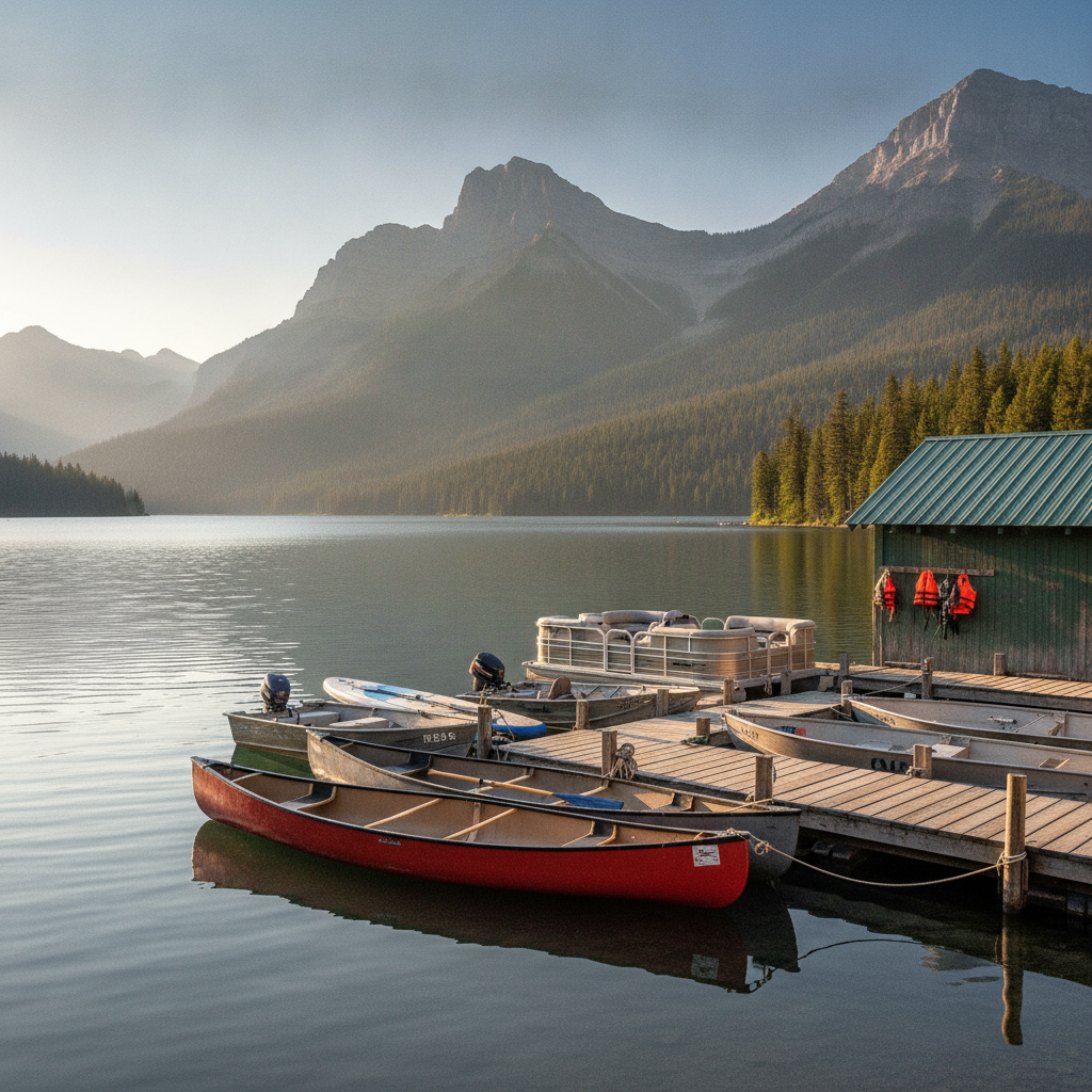 Lake Boat Rental
 - no people and no text